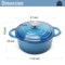 COOKWIN Enameled Cast Iron Dutch Oven with Self Basting Lid; Enamel Coated Cookware Pot 5QT